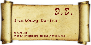 Draskóczy Dorina névjegykártya