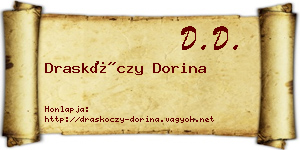 Draskóczy Dorina névjegykártya